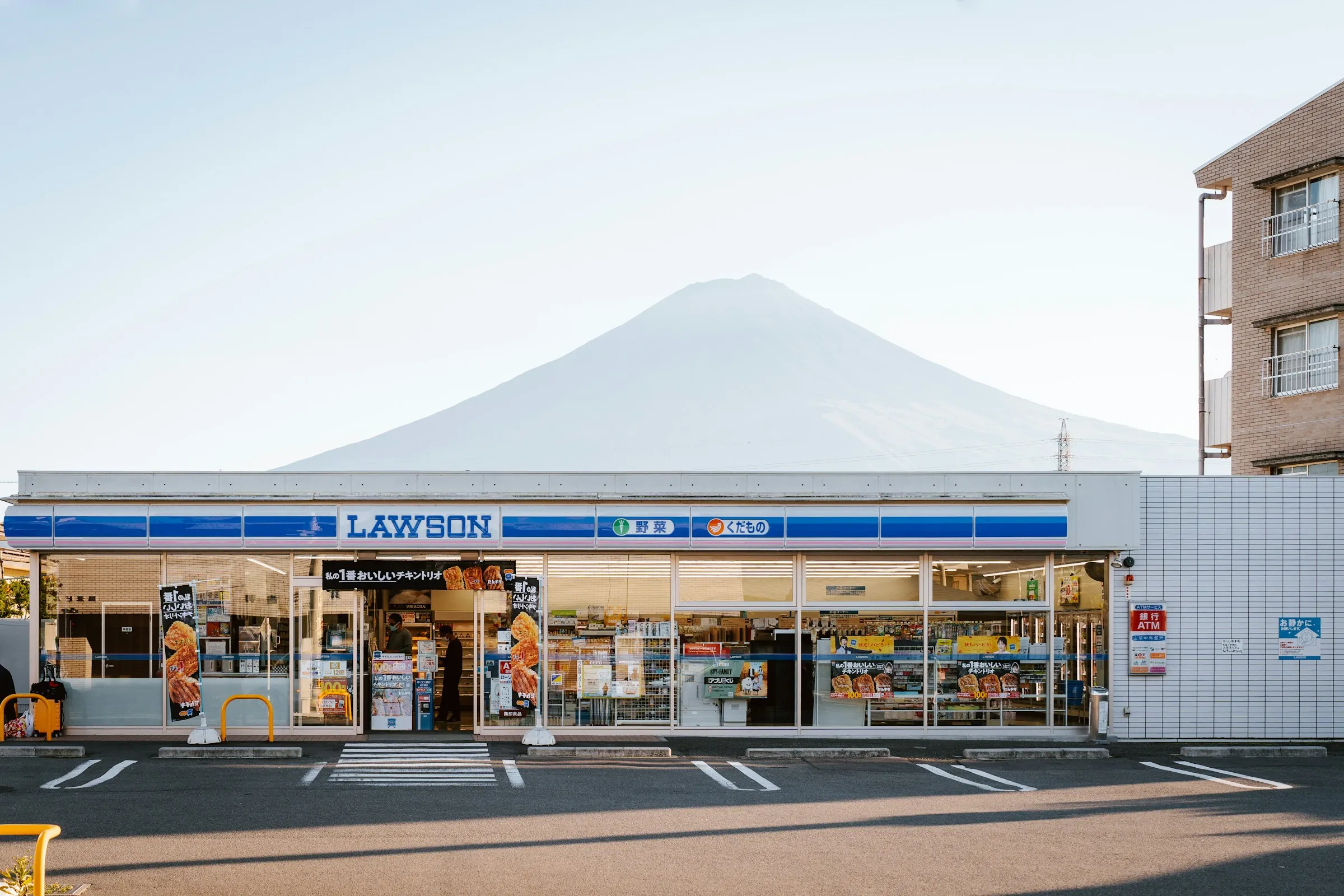 Image of a Convenience Store with Mount Fuji